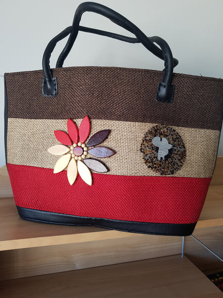Mama's handbag with leather straps