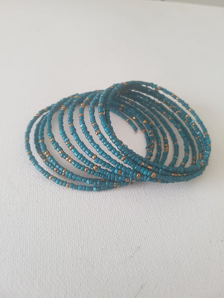 Blue Slinky Bracelet