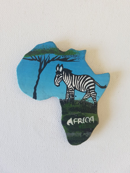Map of Africa (Nature and Zebra)