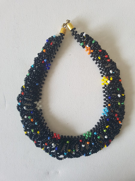 Mixed bead shanga - MJBlack