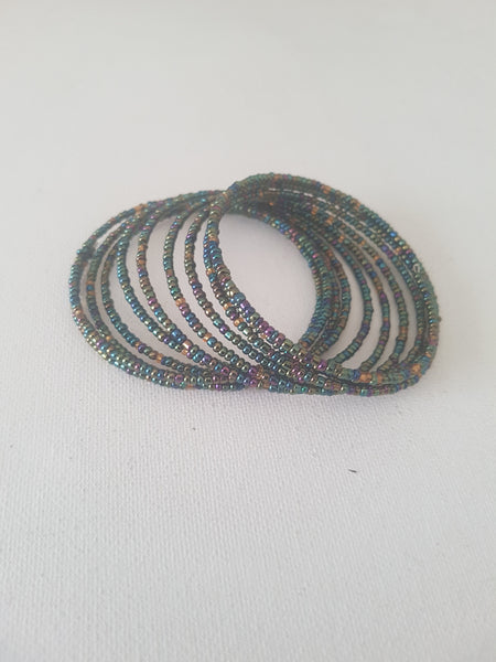 Bluish Ore Slinky Bracelet