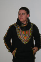 Black Snoody with black in-built scarf