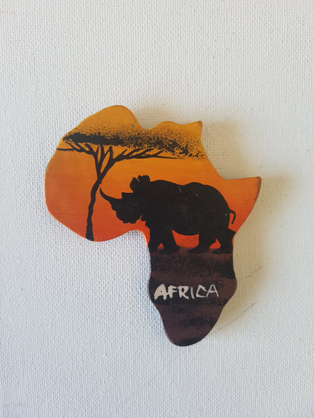 Map of Africa (Sunset and Warthog)