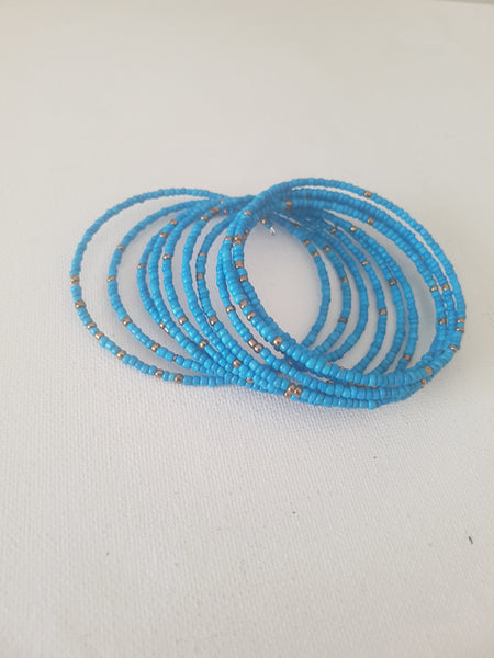 Pool blue Slinky Bracelet
